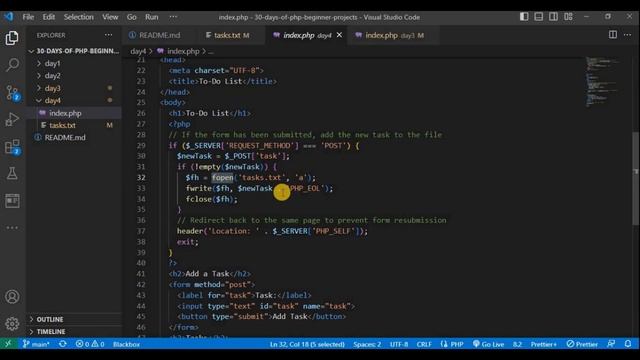 how to create a to do list in PHP #30daysofphp смотреть онлайн