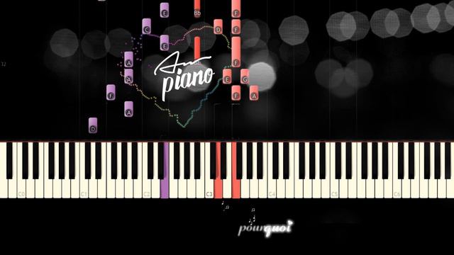 La Seine - Monstre à Paris - Piano Tutorial \ Piano Lyrics смотреть онлайн