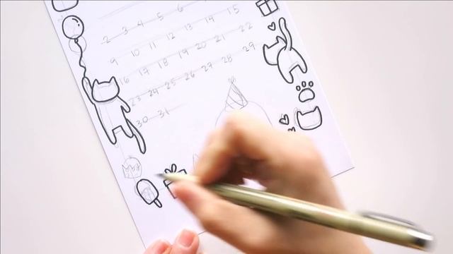 Birthday month! August 2020 CAT-lendar (Calendar) | Doodles by Sarah смотреть онлайн