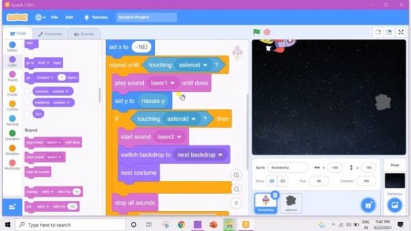 Space Adventure Game in Scratch ~ Scratch Game tutorial - Scratch 3.0