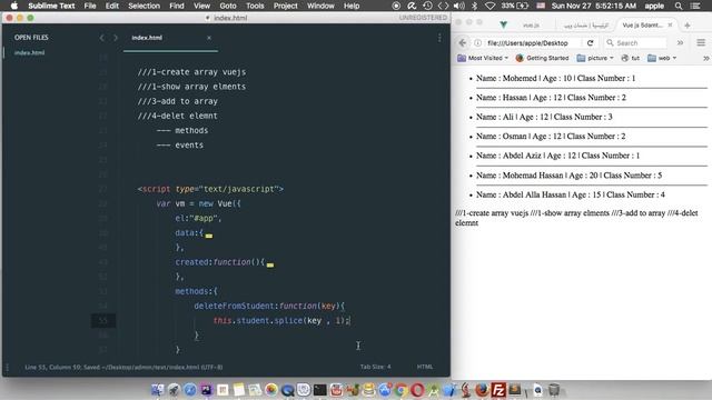 Vuejs remove element from array lesson 13 смотреть онлайн