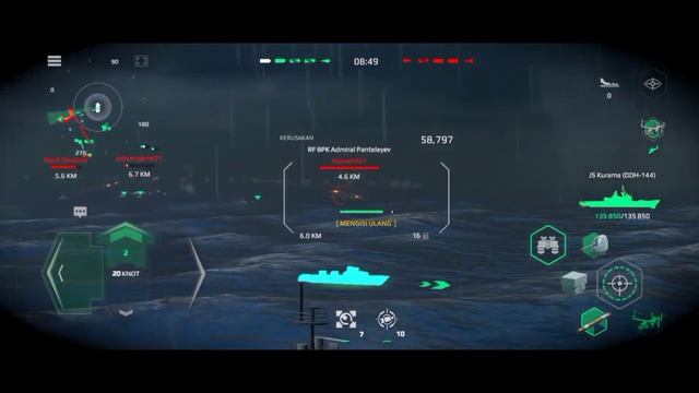 Modern Warships || JS Kurama (DDH-144) Battle Online || Beginner || Tier 2 Ships || Real Game смотреть онлайн