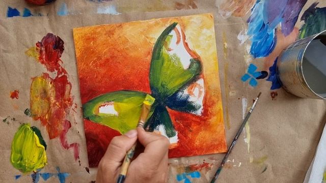 БАБОЧКА |Яркие краски| Рисуем вместе смотреть онлайн