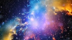 Фон космос, вселенная, частицы  футаж для видеомонтажа