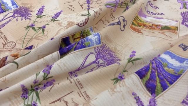 Вафельное полотно "Любимый Прованс", ш.1.5м, хлопок-100%, 150гр/м.кв АРТ 16830 смотреть онлайн
