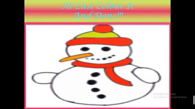 How To Draw A Snowman⛄ || Easy Drawing || Mysterious World of Seher смотреть онлайн