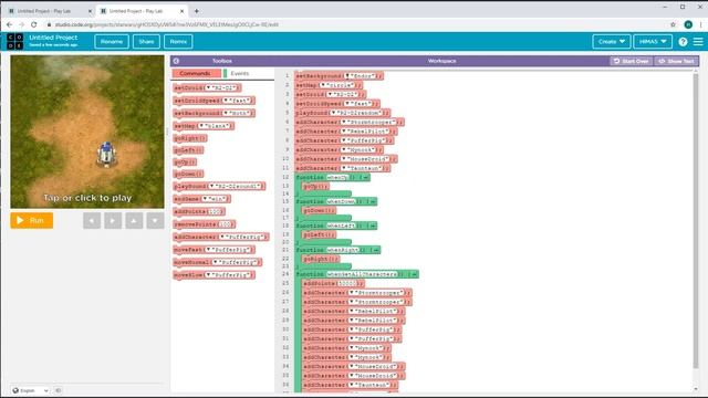 Design Starwars Game in 10 minutes using JavaScript & Code.org editor смотреть онлайн