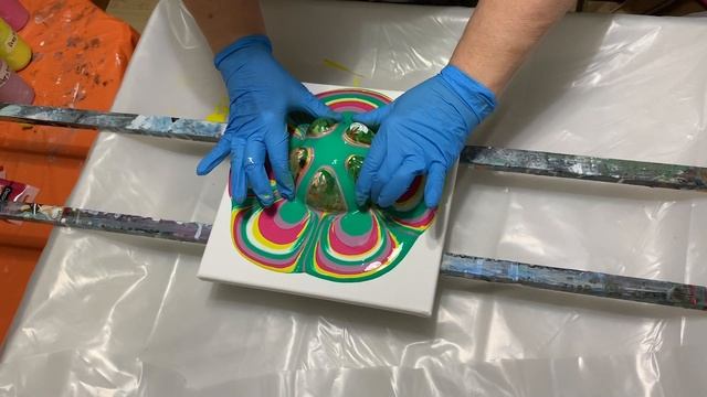 Big Bottom We All Have One! Pour With Primary Colors.