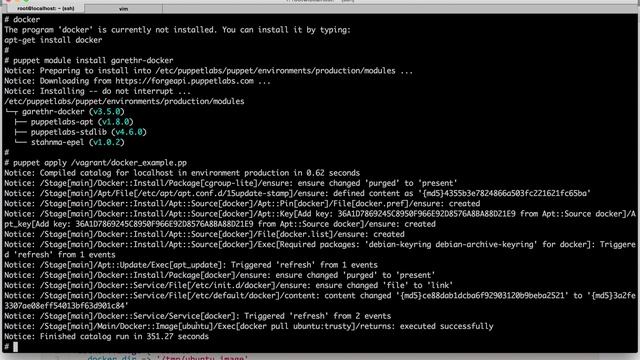 Automating Docker Containers with Puppet Enterprise смотреть онлайн