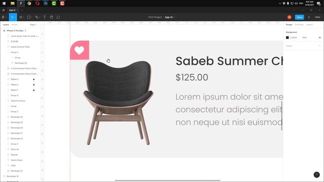 furniture App UI - Figma смотреть онлайн