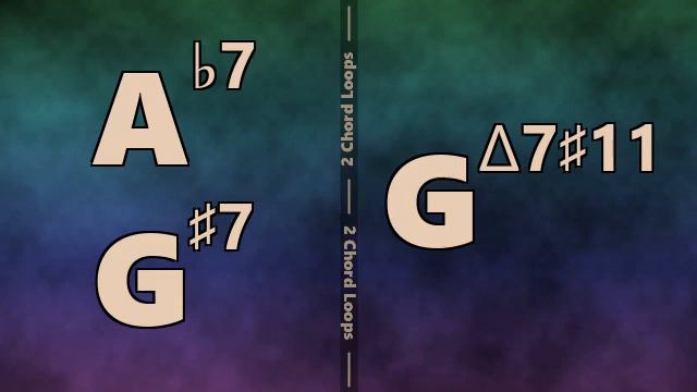 Ab7 (G#7) to Gmaj7#11 Backing Track смотреть онлайн