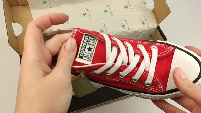 Кеды красные низкие Конверс смотреть онлайн