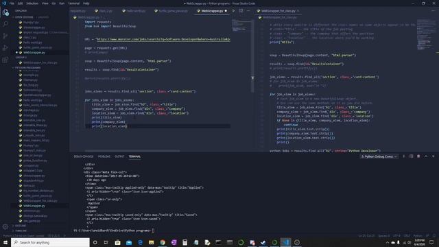 Building a Web scrapper in python to search for jobs. Episode 1 смотреть онлайн
