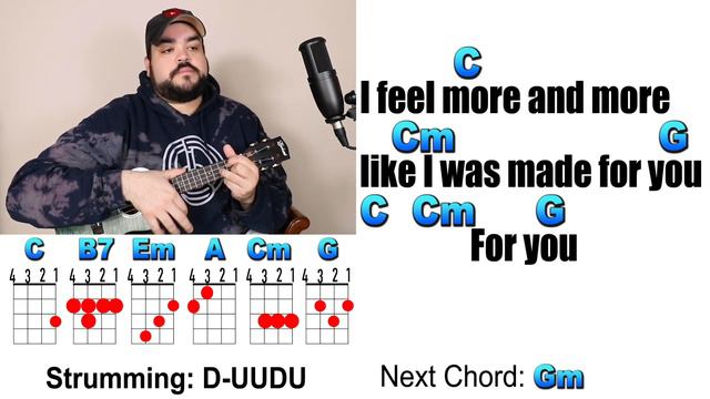 HALLEY'S COMET - Billie Eilish (Ukulele Play Along with Chords and Lyrics) смотреть онлайн