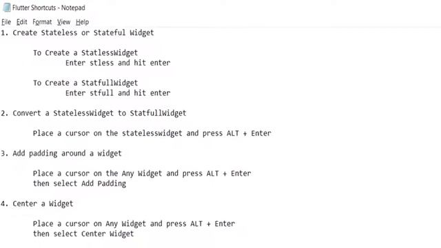Flutter Important Shortcuts смотреть онлайн