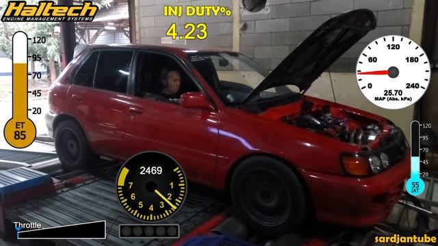 4WD Toyota Starlet EP81 4E-FTE - Haltech ECU