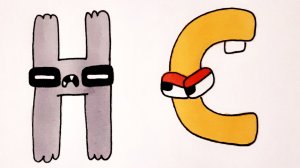 АЛФАВИТ ЛОР РИСУЕМ БУКВЫ H и С