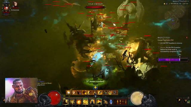 Diablo3 Season 30 LOD WOL monk 150 (all 42/42 sets done) смотреть онлайн