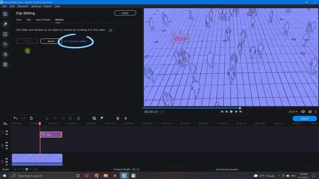 Motion Tracking for Text | Movavi 2021 - 2022 смотреть онлайн