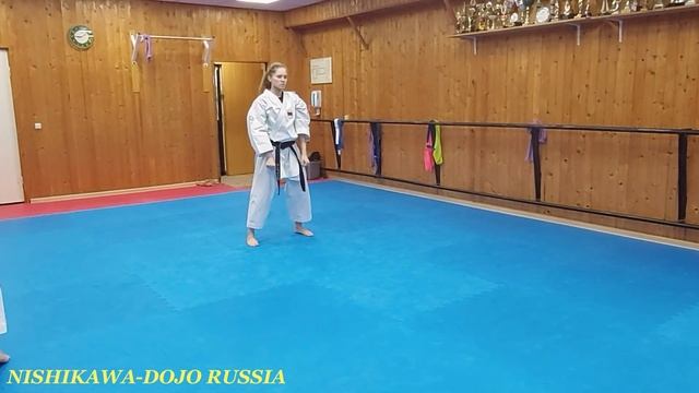 Вадо-кай (Вадо-рю) каратэ ката Пинан Шодан /Бункай смотреть онлайн