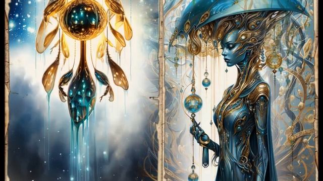 Alien Goddess Junk Journal Pages