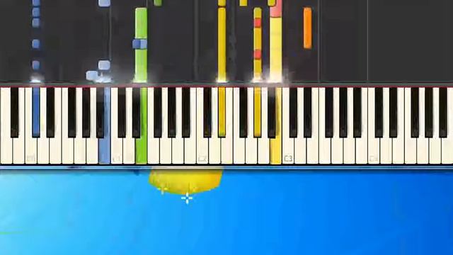 Black black heart Usher David [Piano tutorial by Synthesia] смотреть онлайн