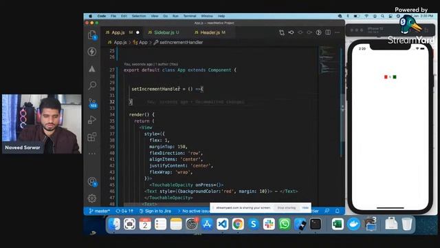 #52-Counter Application In React Native using State | Mobile App Course | Naveed Sarwar смотреть онлайн