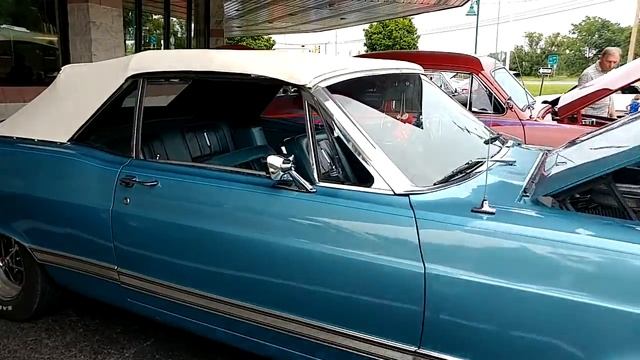 1967 LIGHT METALLIC BLUE FORD FAIRLANE XL CONVERTIBLE with FUZZY DICE 289 ENGINE смотреть онлайн