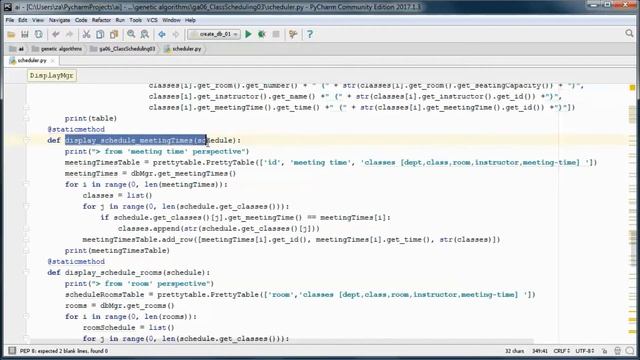 Class Scheduling (03) + Genetic Algorithm (04) + Python Prototype Project (+instructor availability смотреть онлайн