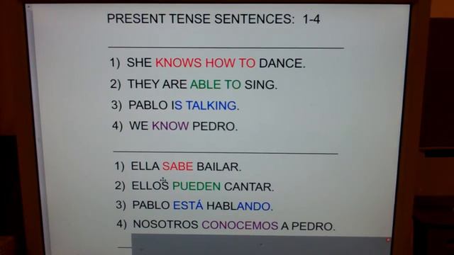 PRESENT TENSE SENTS 01-04: She knows how to dance... смотреть онлайн
