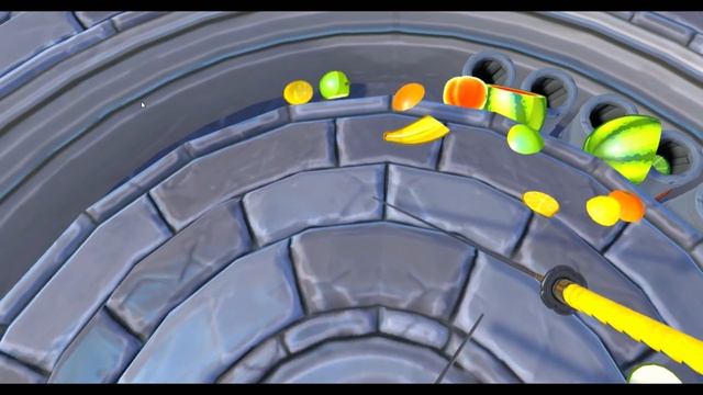 НИНДЗЯ ФРЕШ - РЕЖУ С ПОМОЩЬЮ ДВУХ САМЫХ ОСТРЫХ В МИРЕ КАТАН ФРУКТЫ (FRUIT NINJA VR) смотреть онлайн