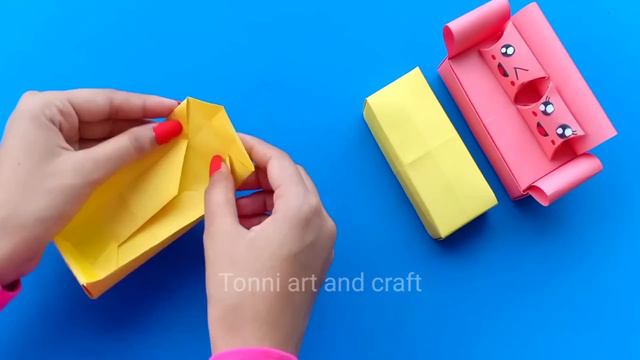 How to make a Paper Sofa | DIY Miniature Sofa / Paper Craft / Origami sofa смотреть онлайн