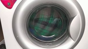 Washing in the secret mode a full load of laundry of the LG washer