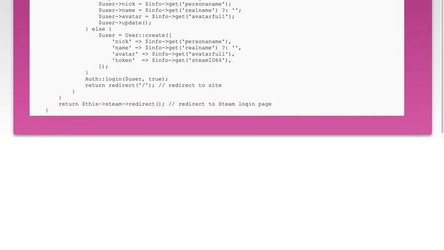 Steam OpenID Authentication on Laravel смотреть онлайн