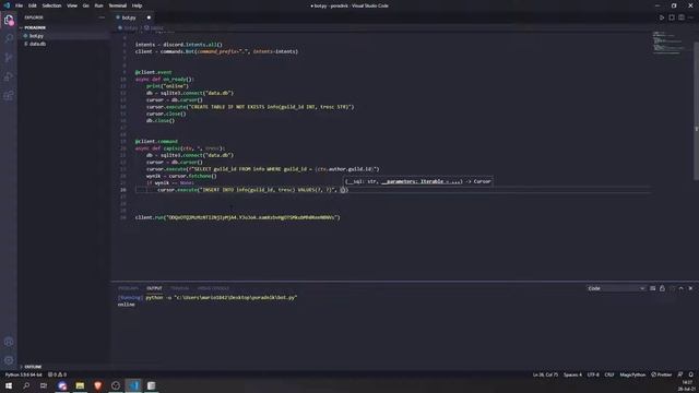Baza Danych Sqlite3 | Jak Zrobić Discord Bota w Pythonie #15 смотреть онлайн