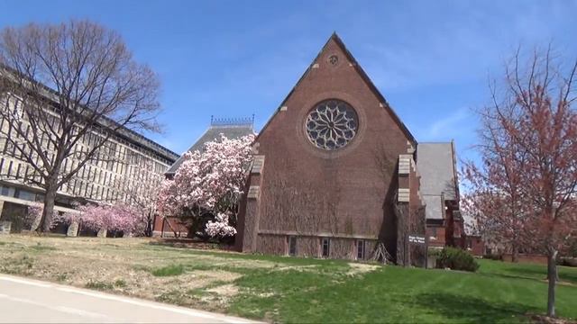 АМЕРИКА Весенняя прогулка по Корнеллу. Видео без слов смотреть онлайн