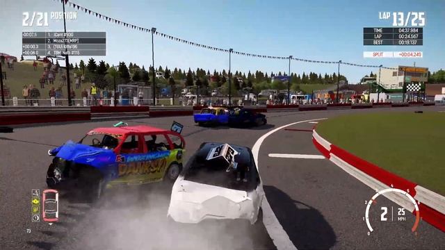 Wreckfest Banger Racing: Northern Bangers - Hednesford Figure of 8 Unlimited Bangers - Final смотреть онлайн