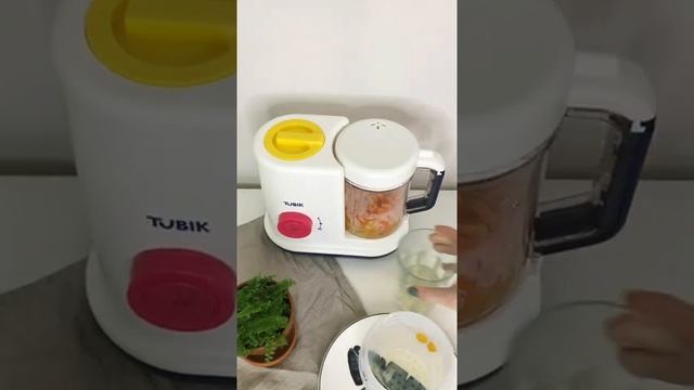 Пюре из тыквы и моркови c помощью Блендера-Пароварки TUBIK 11403 смотреть онлайн