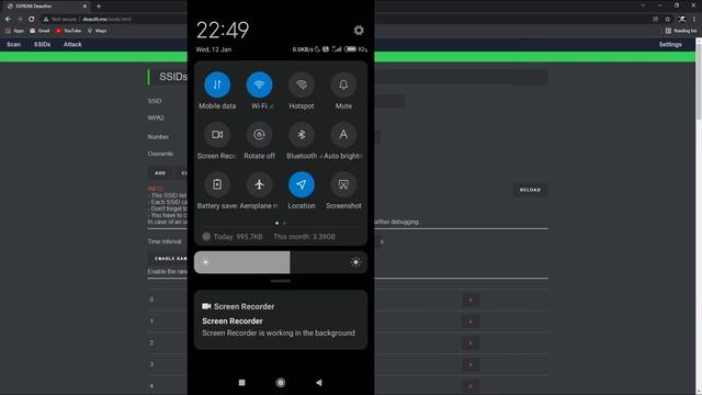 Beacon Flood Attack Using NodeMCU смотреть онлайн
