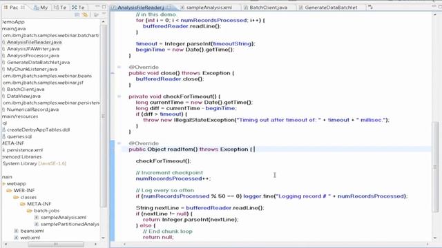 Batch Applications for Java Platform 1 0 Demo смотреть онлайн