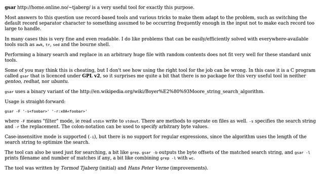 Unix & Linux: non-line-oriented tool for string replacement? (5 Solutions!!) смотреть онлайн