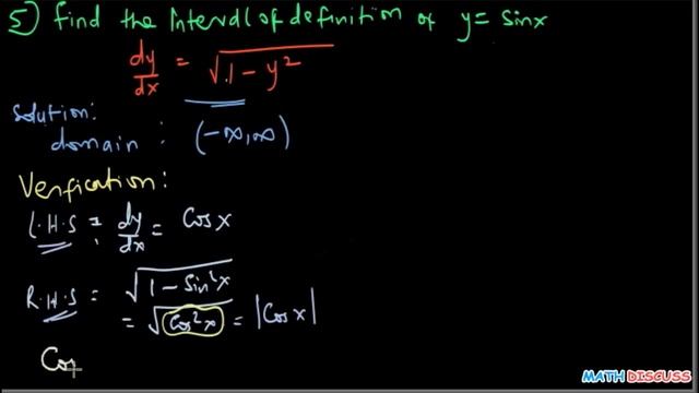 Finding an Interval of Definition of the solution of a differential Equation смотреть онлайн