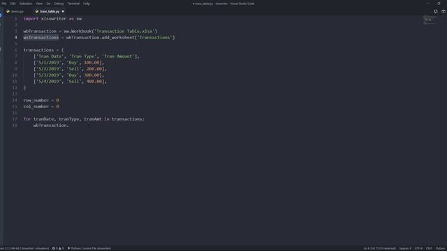 Automate Excel with Python and XlsxWriter Part 2: Create a Table смотреть онлайн