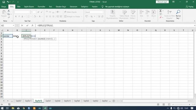 Birleştir Fonksiyonu İLERİ SEVİYE EXCEL 20.DERS смотреть онлайн