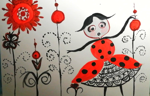 Как нарисовать Божью коровку из сказки смотреть онлайн