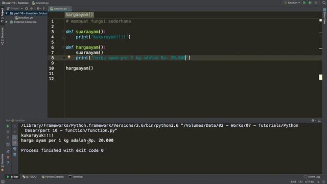 Belajar Python #10 - Function смотреть онлайн
