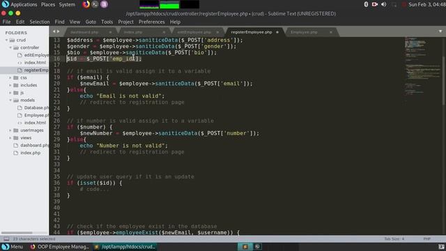 PHP OOP Concept Building an Employee Management System Part 4 Reducing Redundacy in editing смотреть онлайн