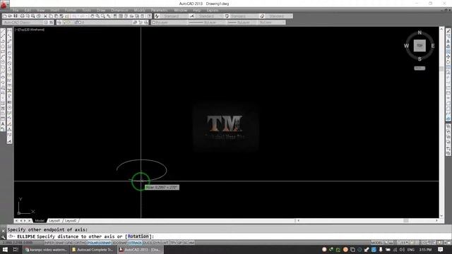 AutoCad Tutorial For Beginners in Hindi Urdu Elipse Tool смотреть онлайн