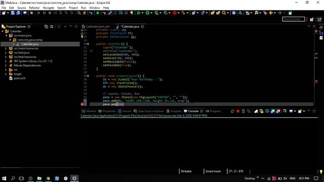 How to add JDateChooser to JPanel in JAVA смотреть онлайн