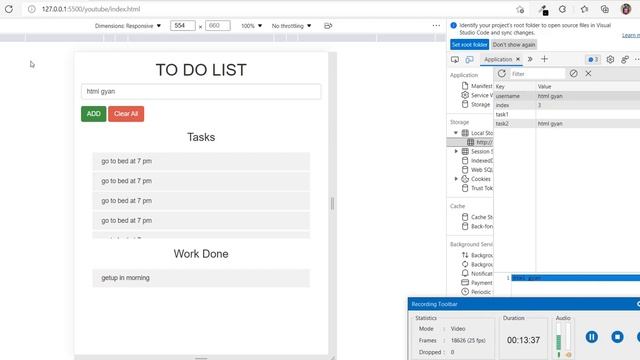 To Do List | local storage | using JavaScript, html ,bootstrap | part 3 смотреть онлайн